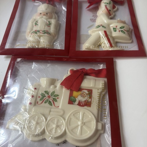 Lenox holiday cookie presses - lenox,