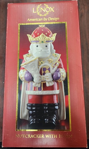 Lenox nutcracker with horn - lenox,